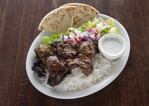 Lamb Souvlaki Plate